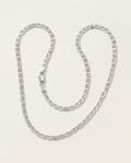 Mariner chain in 925 sterling silver with flat anchor links