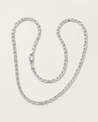 Mariner chain in 925 sterling silver with flat anchor links