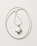 Cross necklace in polished 925 sterling silver