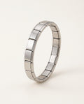 Bracelet italien doré aux maillons carrés plats