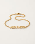 Name bracelet with personalized capital letters, packshot