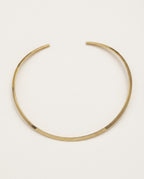 Collier ras de cou anneau rigide en acier poli, vue produit
