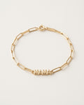 Bracelet maman doré avec inscription MAMA sur chaîne trombone