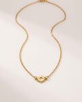 Collier soleil doré avec pendentif soleil spirale